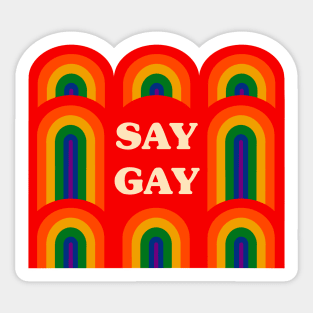 Say Gay Sticker